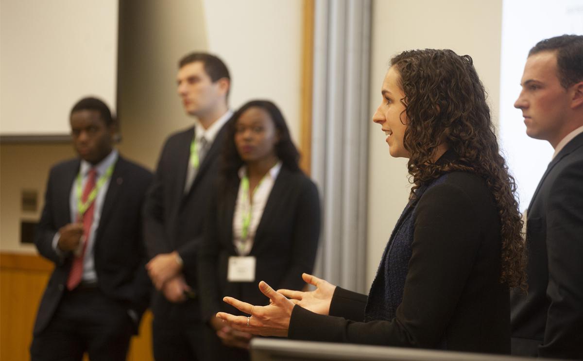 Bridge students give final presentations as part of their Capstone Project