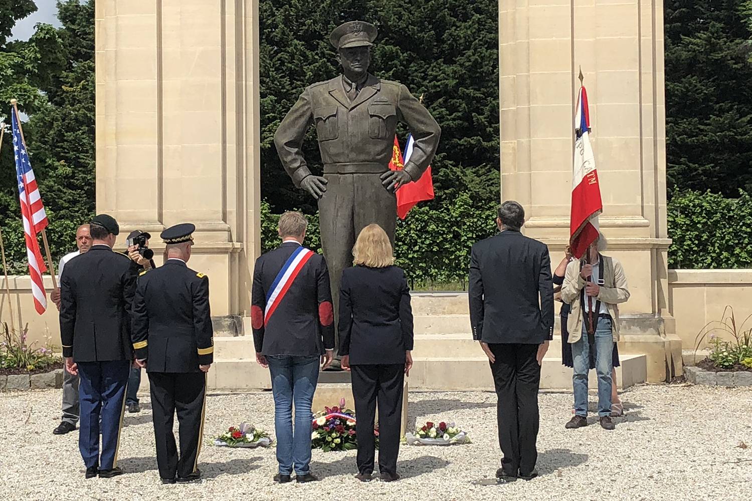 statue at Normandy