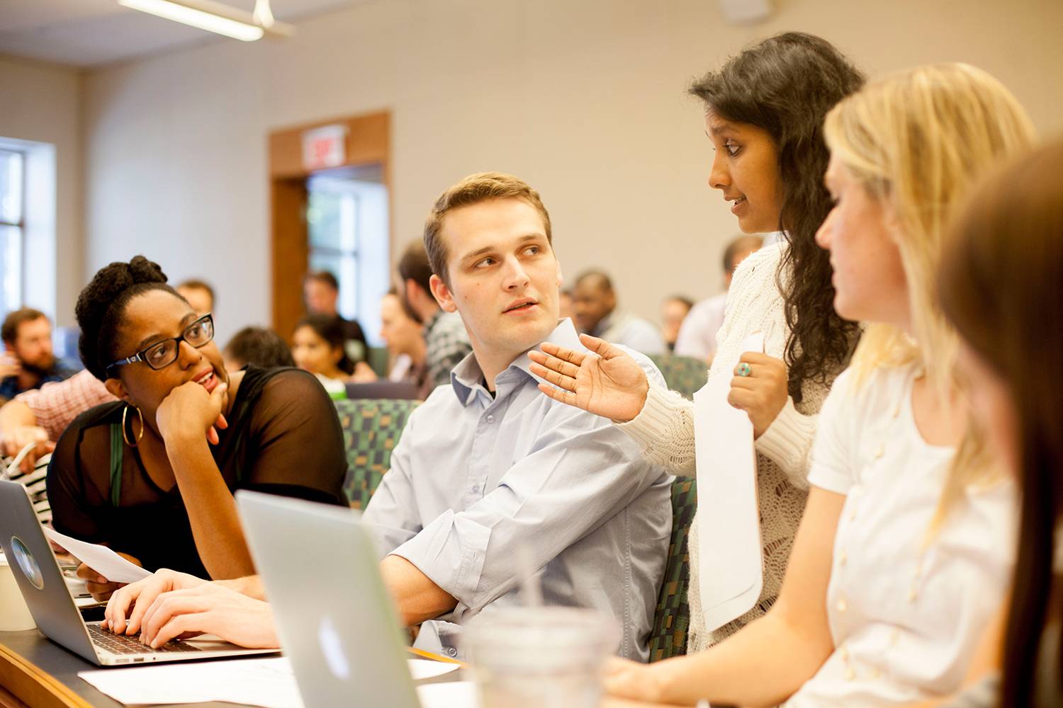 Students in Classroom at Tuck School of Business