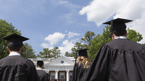 Graduates at Investiture