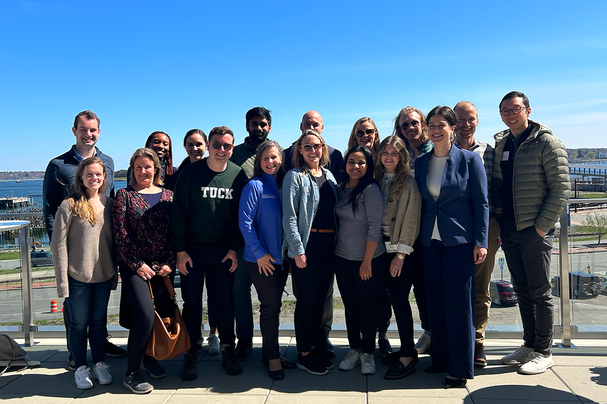 group shot of Tuck Students in Portland