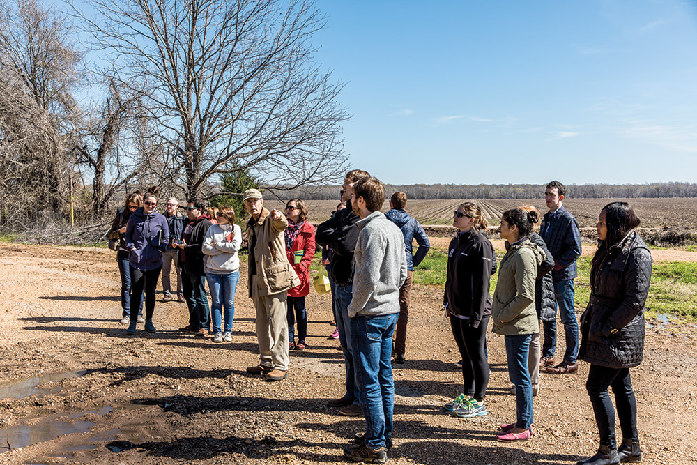 Tuck students on Mississippi Global Insight Expedition on location